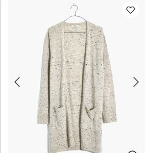 Madewell grey marled knit cardigan
